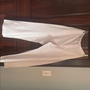 Uniqlo Ines De La Fressange White and red pants